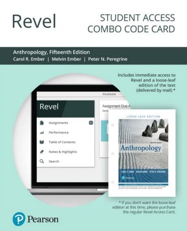 Revel + Print Combo Access Code for Anthropology