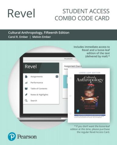 Revel + Print Combo Access Code for Cultural Anthropology