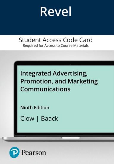 Revel Access Code for Integrated Advertising, Promotion, and Marketing Communications