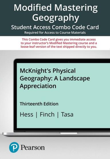 Mastering Geography with Pearson eText + Print Combo Access Code for McKnight's Physical Geography