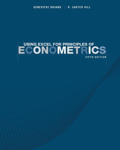 Using Excel for Principles of Econometrics