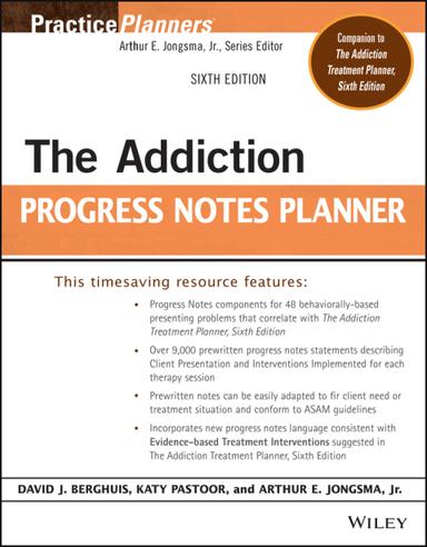The Addiction Progress Notes Planner, 6th Edition