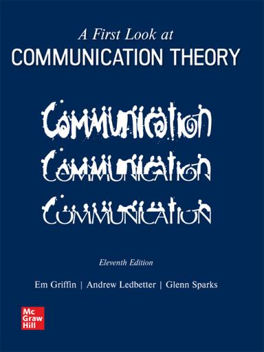 A First Look at Communication Theory