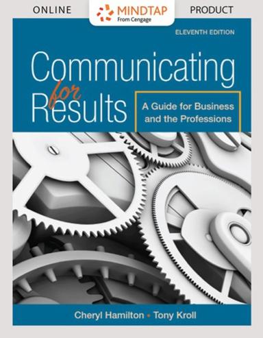 MindTap Communication for Hamilton's Communicating for Results: A Guide for Business and the Professions