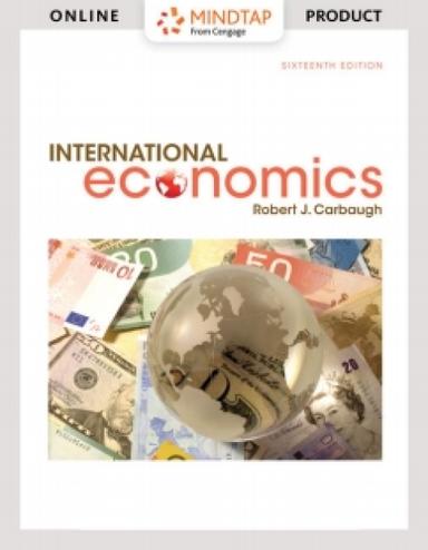 MindTap Economics for Carbaugh's International Economics, 16th Edition, [Instant Access], 1 term (6 months)