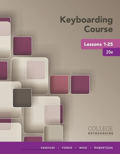 Keyboarding Course Lessons 1-25