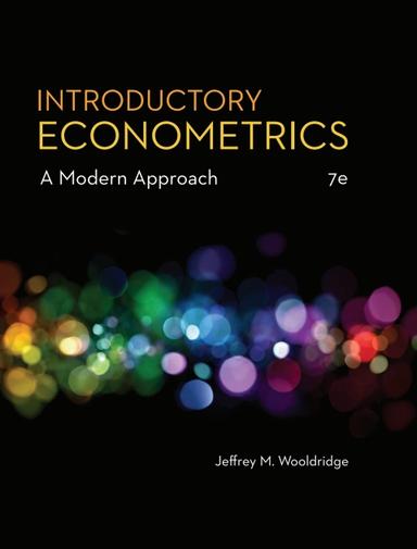 Introductory Econometrics: A Modern Approach