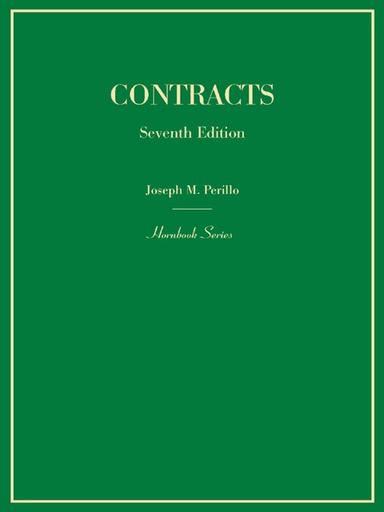 Perillo's Contracts (Hornbook Series)