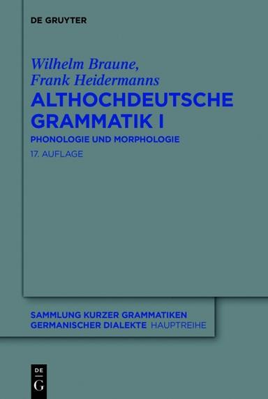 Althochdeutsche Grammatik I