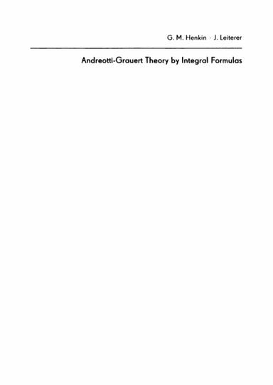 Andreotti-Grauert Theory by Integral Formulas