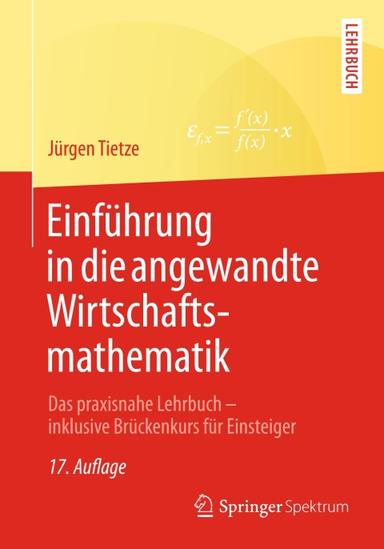 Einführung in die angewandte Wirtschaftsmathematik