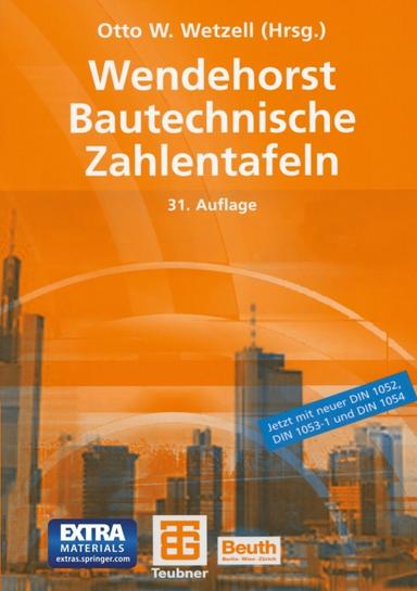 Wendehorst Bautechnische Zahlentafeln