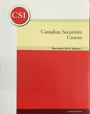 Canadian Securities Course