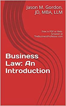 Business Law: An Introduction