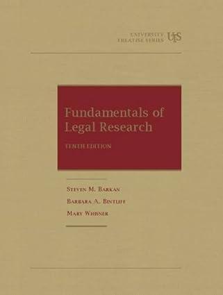 Fundamentals of Legal Research