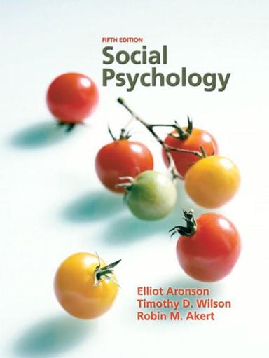 Studyguide for Social Psychology by Aronson