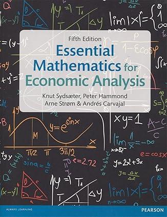 Essential Mathematics for Economic Analysis