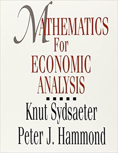 Mathematics for Economic Analysis